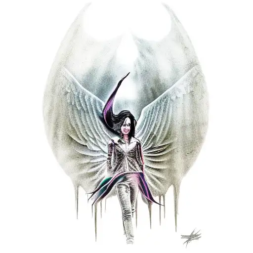 Breaking Benjamin Album Phobia Evil Angel tattoo design idea