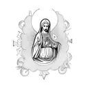 Virgin Mary tattoo design idea