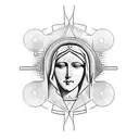 Virgin Mary tattoo design idea