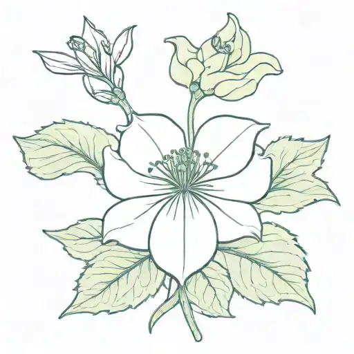 one khinkali with cilantro tattoo design idea