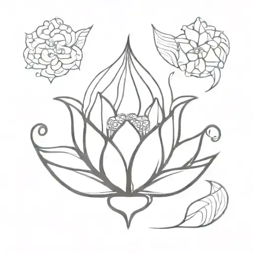 one khinkali dumpling tattoo design idea