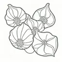 one khinkali dumpling tattoo design idea