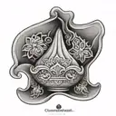 one khinkali dumpling tattoo design idea