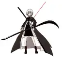 anime girl with scythe tattoo design idea