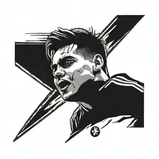 paulo dybala face made tattoo design idea