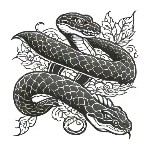 snake bit hand holding and trust no one tattoo design idea