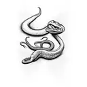 snake eating its own tail tattoo design idea