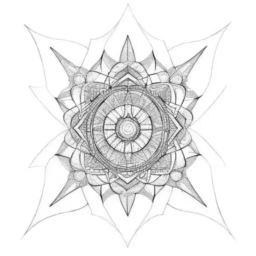 33 metatron tattoo design idea