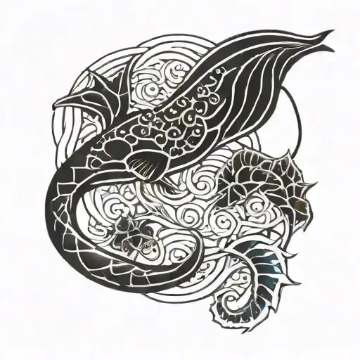 Maui Armband with mantaray black tattoo design idea