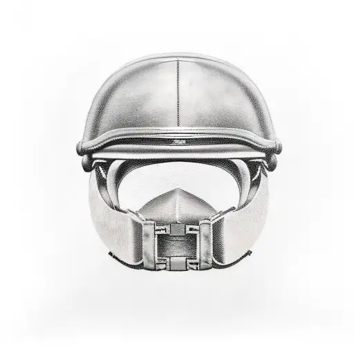 military battlefield cross, fighter pilot helmet tattoo design idea