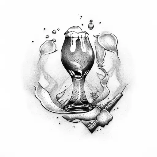 beer tattoo design idea