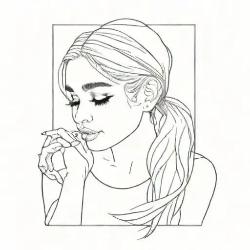 Ariana Grande Eternal Sunshine tattoo design idea