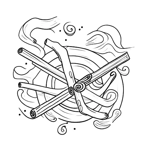 only a cinnamon stick tattoo design idea