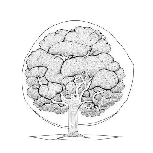 oak tree tattoo design idea