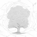 oak tree tattoo design idea