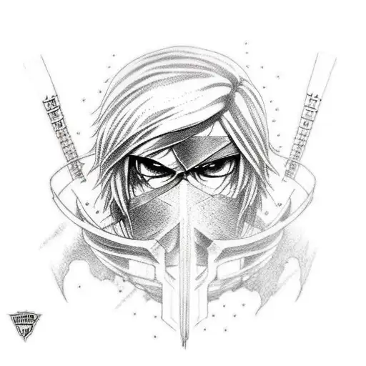 Mikasa Ackerman, Attack on Titan tattoo design idea