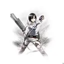 Mikasa Ackerman, Attack on Titan tattoo design idea
