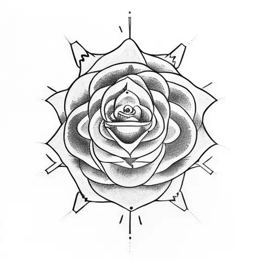 samurai rose gun tattoo design idea