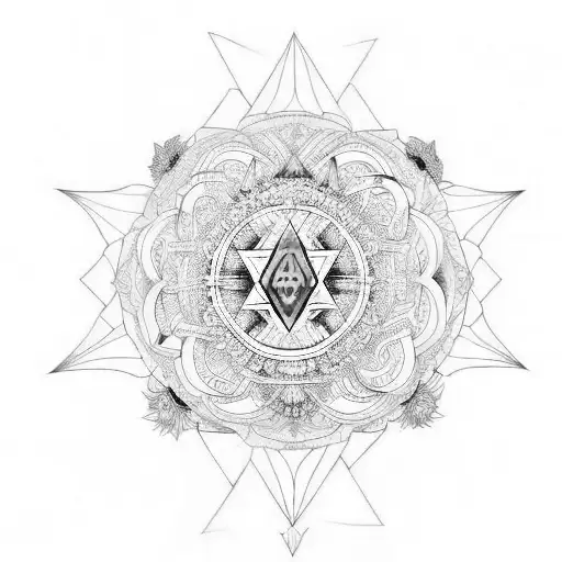 chakras with energy flow tattoo design idea