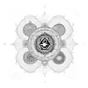 7 chakras with energy flow tattoo design idea