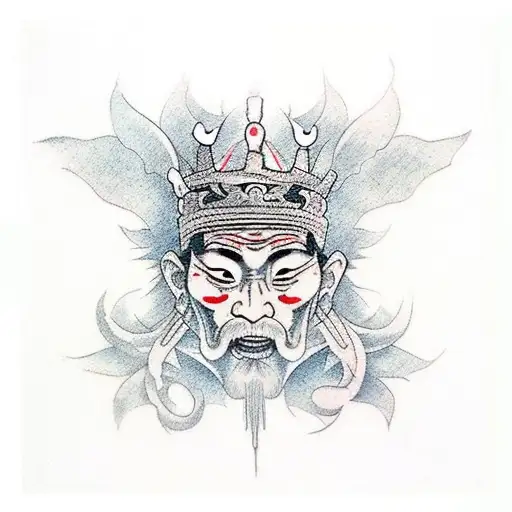 Immortal King tattoo design idea