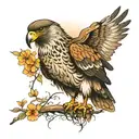 goshawk tattoo design idea