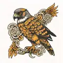 goshawk tattoo design idea