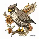 goshawk tattoo design idea