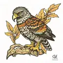 goshawk tattoo design idea
