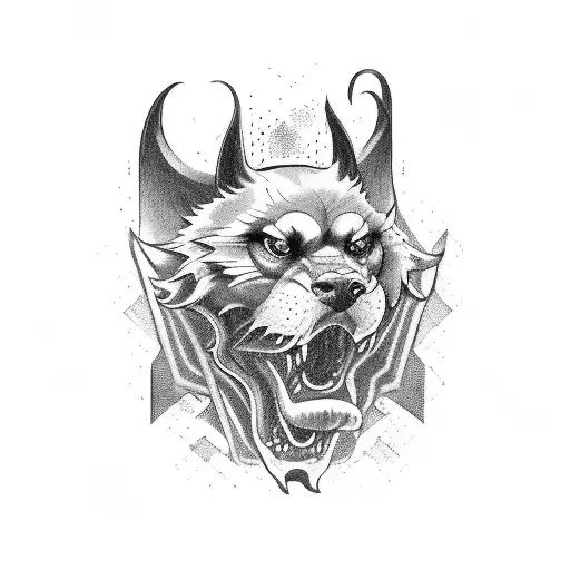 Cerberus tattoo design idea