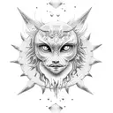 sun moon tattoo design idea