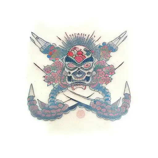 migraine tattoo design idea