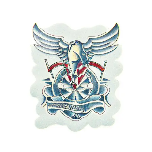 straight razor tattoo design idea