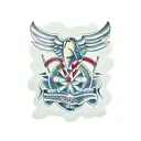 straight razor tattoo design idea