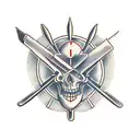 straight razor tattoo design idea