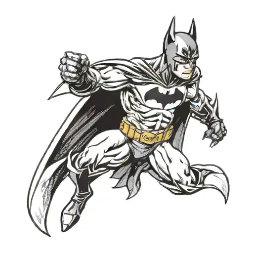 Small batman tattoo from batman (2004) tattoo design idea