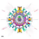 Dharma wheel tattoo design idea