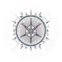 Dharma wheel tattoo design idea