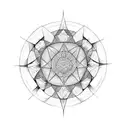 Dharma wheel tattoo design idea