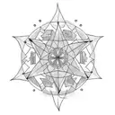 Dharma wheel tattoo design idea