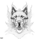 Design a dotwork tattoo featuring a WSU Cougars football player with a dog by their side tattoo design idea