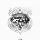 Combine the Seahawks logo with a tribal design tattoo design idea
