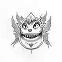 calcifer from The Howl's Moving Castle as couple tattoo tattoo design idea