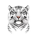 American Old school Tiger tattoo design idea