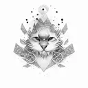 number 7 tattoo design idea