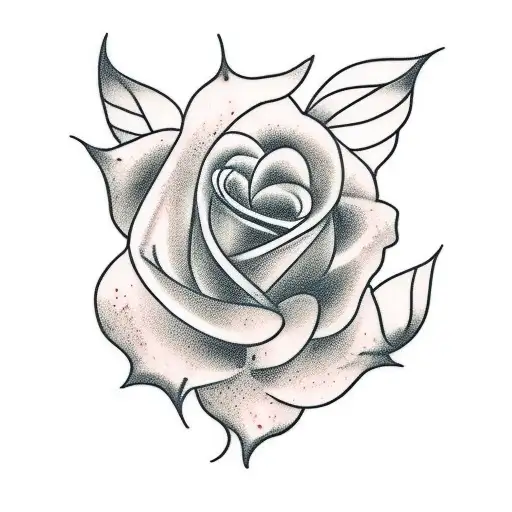 the word GIANNA with roses and thorns tattoo design idea