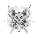 GIANNA in calligraphy  tattoo design idea