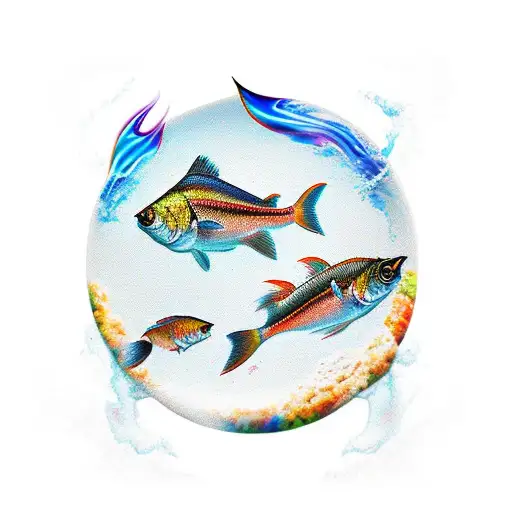 pescado chino tattoo design idea