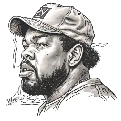 ice cube from nwa tattoo design idea