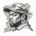 ice cube from nwa tattoo design idea